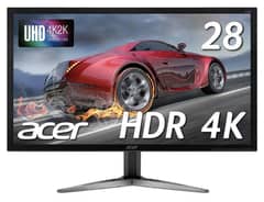 28" Inch 4k - 1MS - 10 Bit - AMD FreeSync HDMI 2.0 New Gaming Monitor