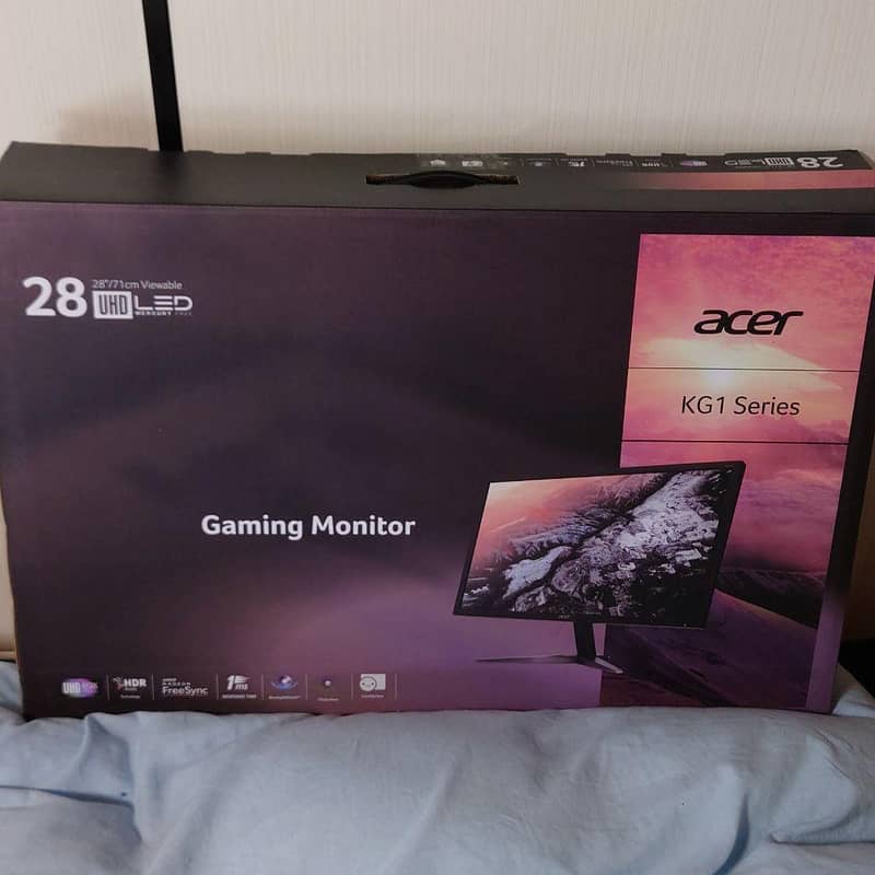 28" Inch 4k - 1MS - 10 Bit - AMD FreeSync HDMI 2.0 New Gaming Monitor 3