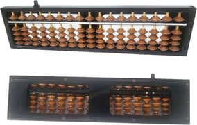 Soroban Abacus 17 digits with reset button educational toy