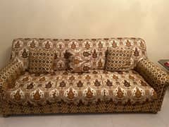 Sofa set with cushions