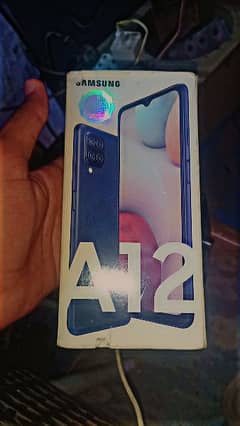 Samsung A12 with box and charger