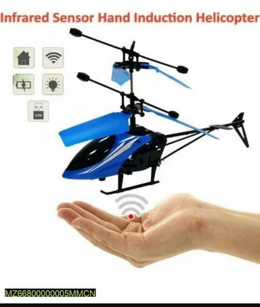 1pc rechargeabl remote control flying hand induction sensor helicopter 1