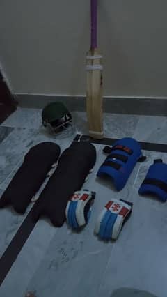 Cricket Kit(Bat,Pads,Thigh Pads,Gloves,Kit bag,Helmet,Elbow,L guard)