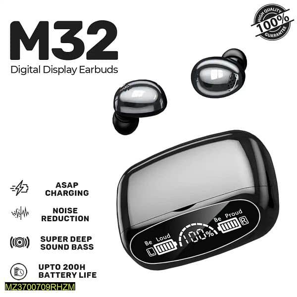 M32 Wireless Earbuds delivery service is available in all pakistan) 0