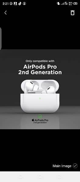 Airpods pro 2nd Generation High Base Quality Earbuds white Color 2