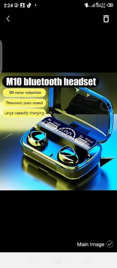 M10 Earbuds Bluetooth 5.1 Earphones 3500m Headphones Sports Waterproof 0