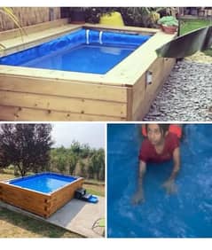 Swiming pool 12x5 feet best leather and wood  03132838383