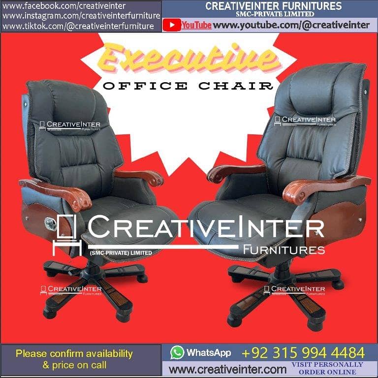 Office Chair table Executive Conference study Manager Table Desk meta 3