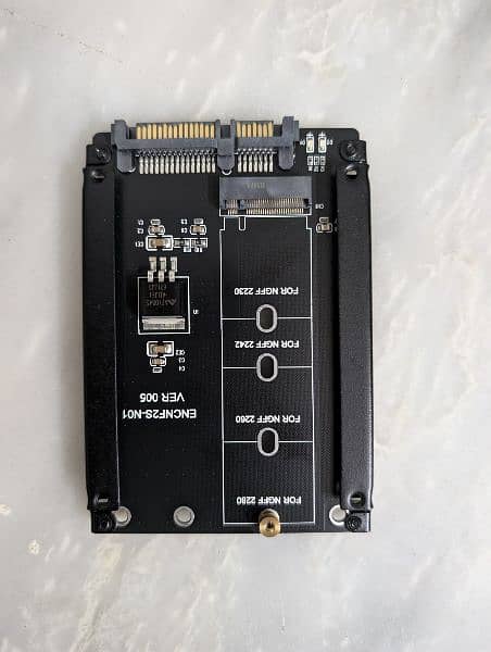 NEW Metal Case B+M Socket 2 M. 2 NGFF (SATA) SSD to 2.5 SATA 0