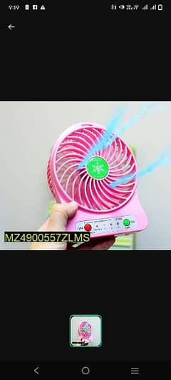 mini portable fan