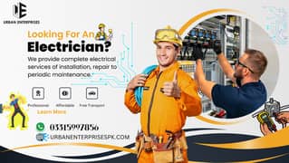 Electrician Work reparing Services and installation All Electric Eqpt