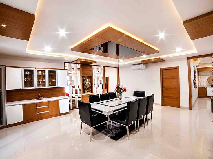 False ceiling|Wooden works|Electrical work|Plumbering work| Paint wor 5