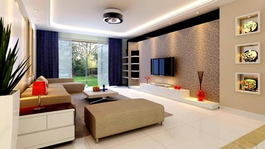 False ceiling|Wooden works|Electrical work|Plumbering work| Paint wor 12