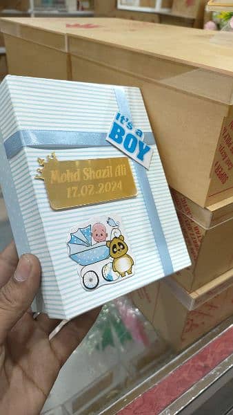 Baby announcement box, sweet box, wedding box, nikha box 2