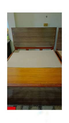 Double Wooden Bed Newly Made Each Cost 36000