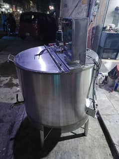 electric+ gas milk boiler& juice mixer&khoya machine