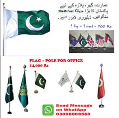 Indoor company Flag for CEO Office / Director, Country Flags, Pak Flag