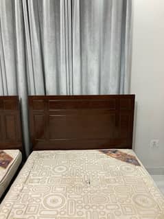 Two single bed with mattress for sale