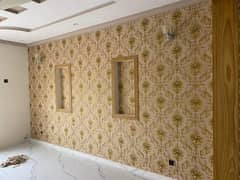 wallpaper/pvc panel,woden & vinyl flor/led rack/ceiling,blind/gras/flx