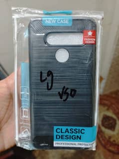 LG V50 ThinQ Corbon Fiber Black Cover Pouch