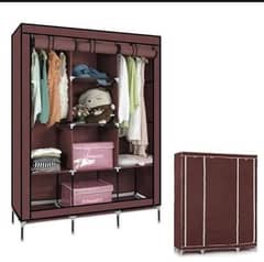 large 5 shelves folding wardrobe 0