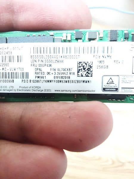 Samsung Original 256 GB SSD Nvme M2 2