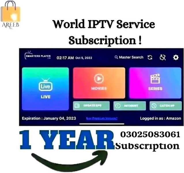 IPtv service complete world 03025083061 0