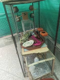 3 cages for sale ,heavy iron Cage available chaska party dor raha