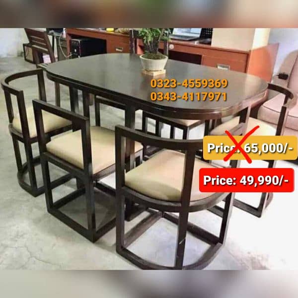 Smart dining table/round dining table/4 chair/6 chair/dining table 0