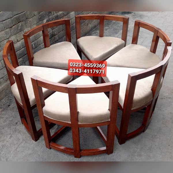 Smart dining table/round dining table/4 chair/6 chair/dining table 5