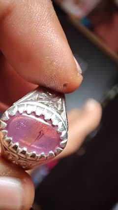 origenal burma ruby silver ring