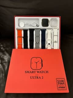 7 Straps Smart Watch With Protective Case