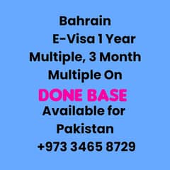 Bahrain E visa / work visa  / job with visa