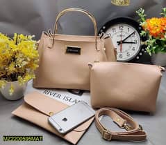 3 pcs River Island pu leather ladies Bag set