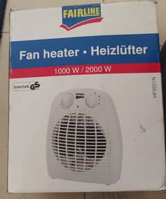 fan heater and halogen pedestal heater