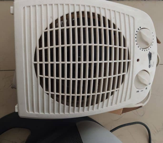 fan heater and halogen pedestal heater 1