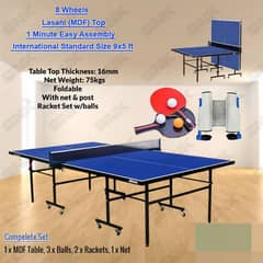 Table Tennis Tables | Ping Pong Balls | Racket | Indoor Table | Racket