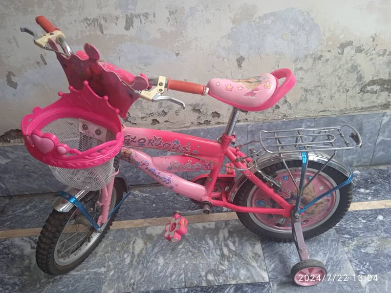 Slightly used bicycle for girls 6