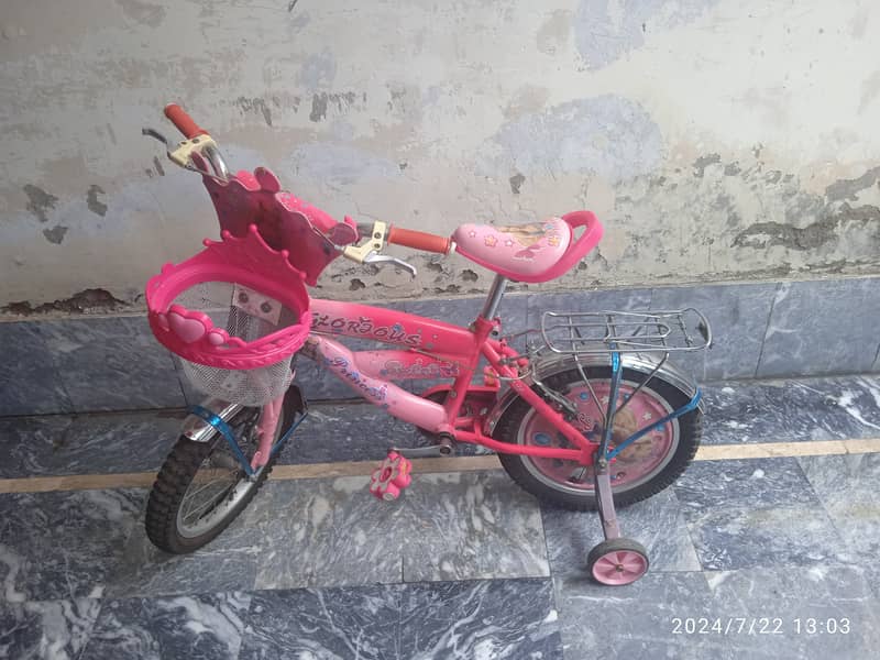 Slightly used bicycle for girls 7