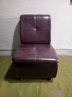 single seat sofa leather