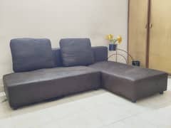 Interwood used L shape sofa