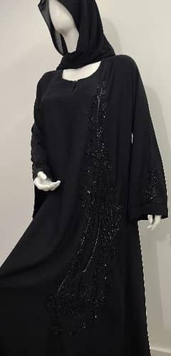 Branded katdana work abaya in nida