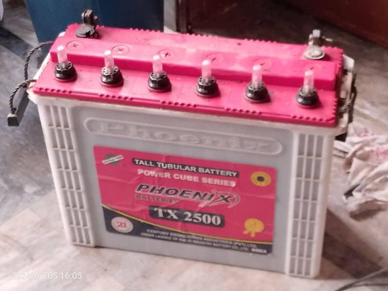 pheonix 230Amp Tall Tubular Battery TX 2500 0