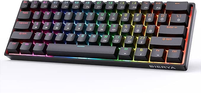 Dierya DK61 60% Mechanical Gaming Keyboard Wired RGB (Brown Swtich) 0