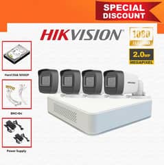 Hikvision 4 Cameras Package 2 Magapixel 1080p Full HD 1 Year Warranty