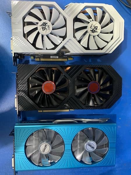 RX 590 saphir ,xfx,white black blue 8gb 256bit 1