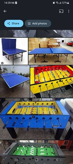 Table tennis table Football Foot ball handball game hand soccer pati