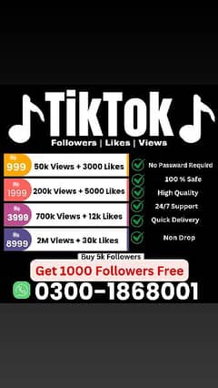 TikTok Real services with 40% Off
