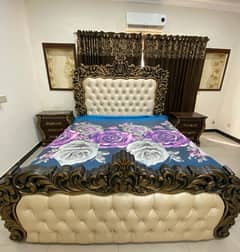 shesham  wood king bed set 0