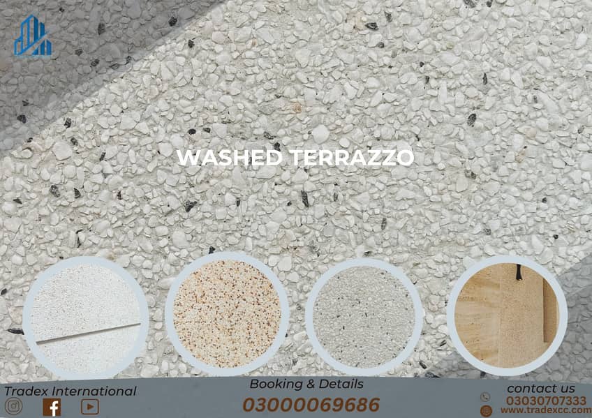 Washed terrazzo services - exposed aggregate - Texture Designing 1